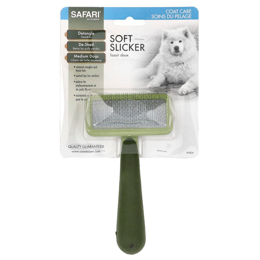 Safari-Soft Slicker Brush-For Medium Dogs-1 Brush