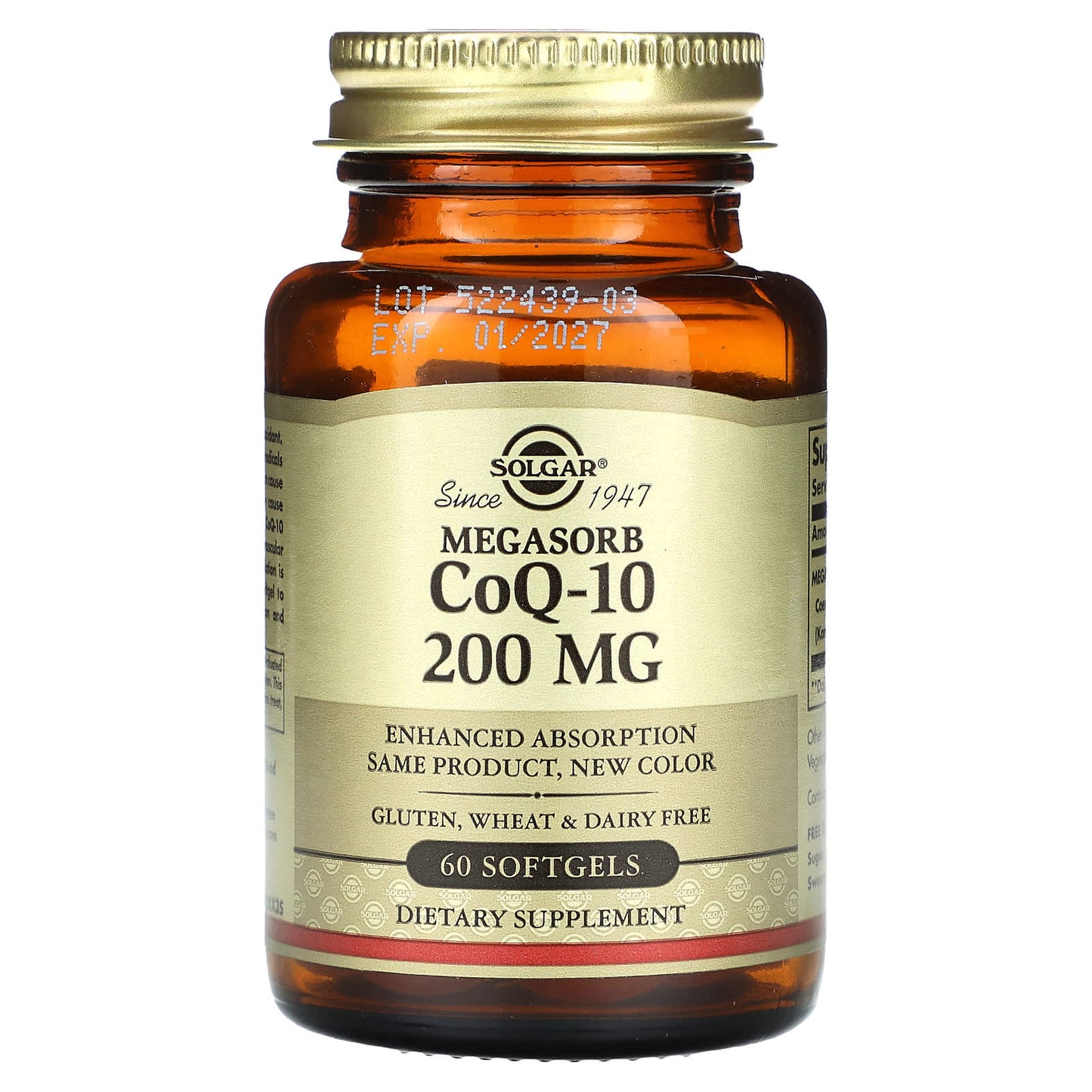 Solgar-Megasorb CoQ-10-200 mg-60 Softgels