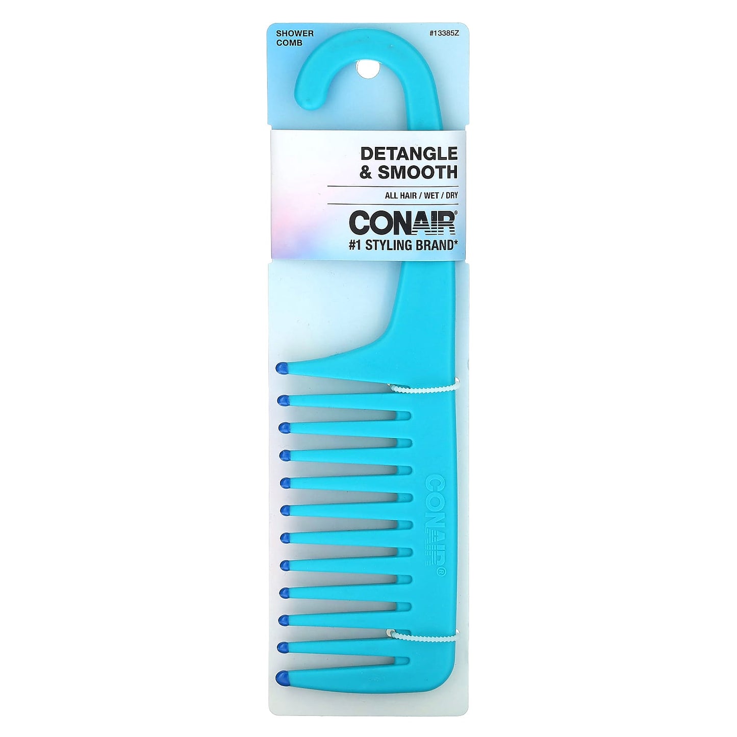 Conair, Detangle & Smooth Shower Comb, For Wet or Dry Hair, 1 Comb