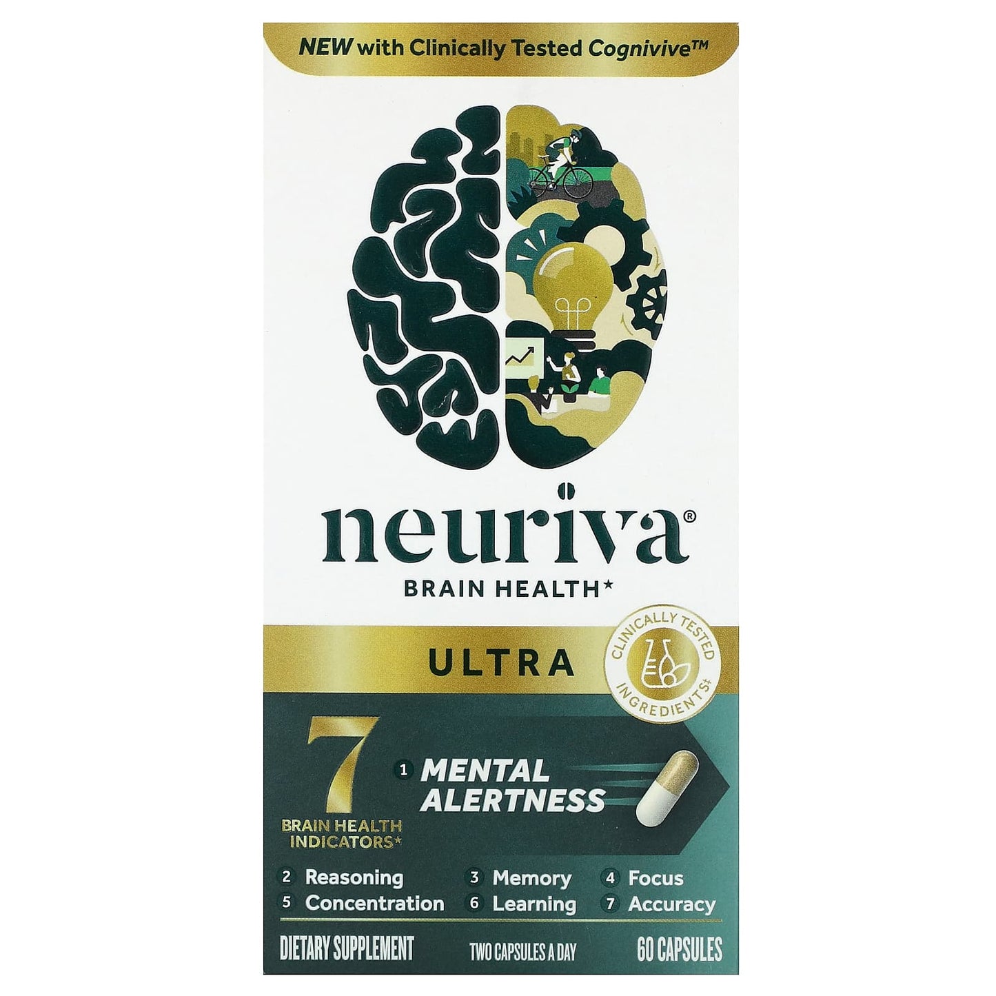 Schiff-Neuriva Brain Health-Ultra-60 Capsules