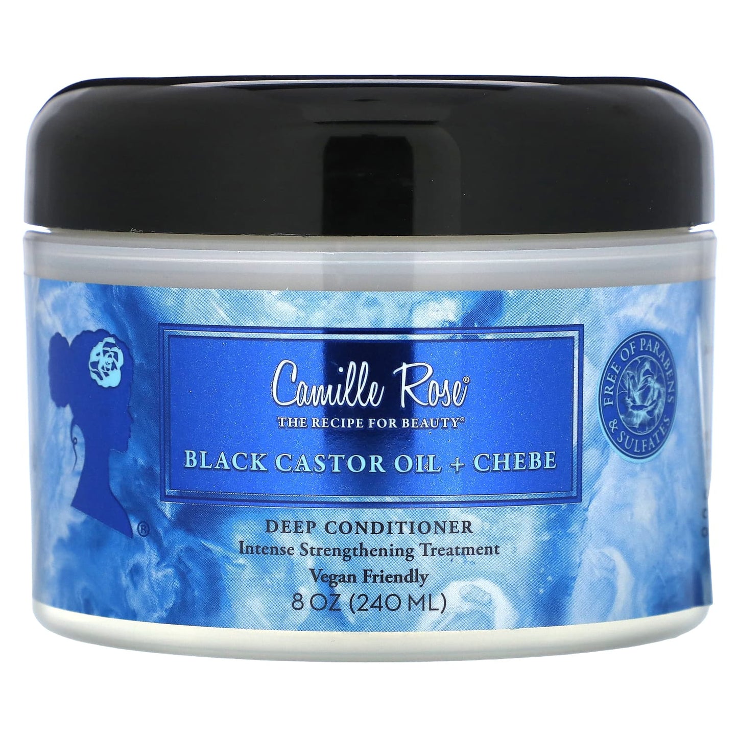 Camille Rose-Black Castor Oil + Chebe-Deep Conditioner-8 oz (240 ml)