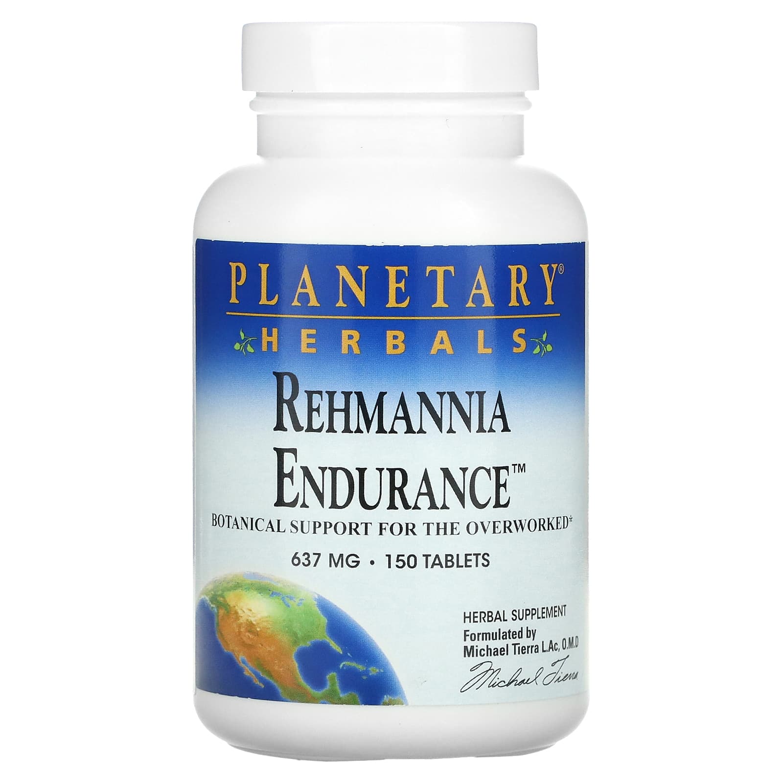 Planetary Herbals-Rehmannia Endurance-637 mg-150 Tablets