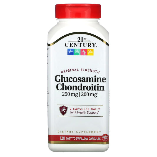 21st Century-Glucosamine / Chondroitin-Original Strength-120 Easy to Swallow Capsules