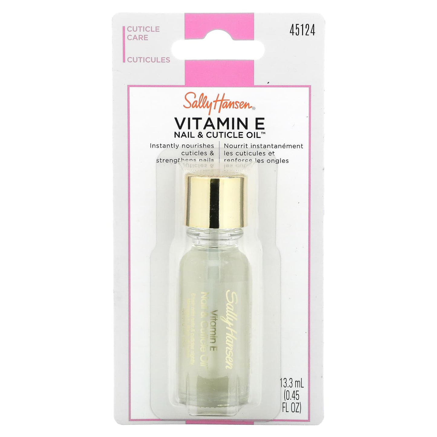 Sally Hansen, Vitamin E Nail & Cuticle Oil, 0.45 fl oz (13.3 ml)