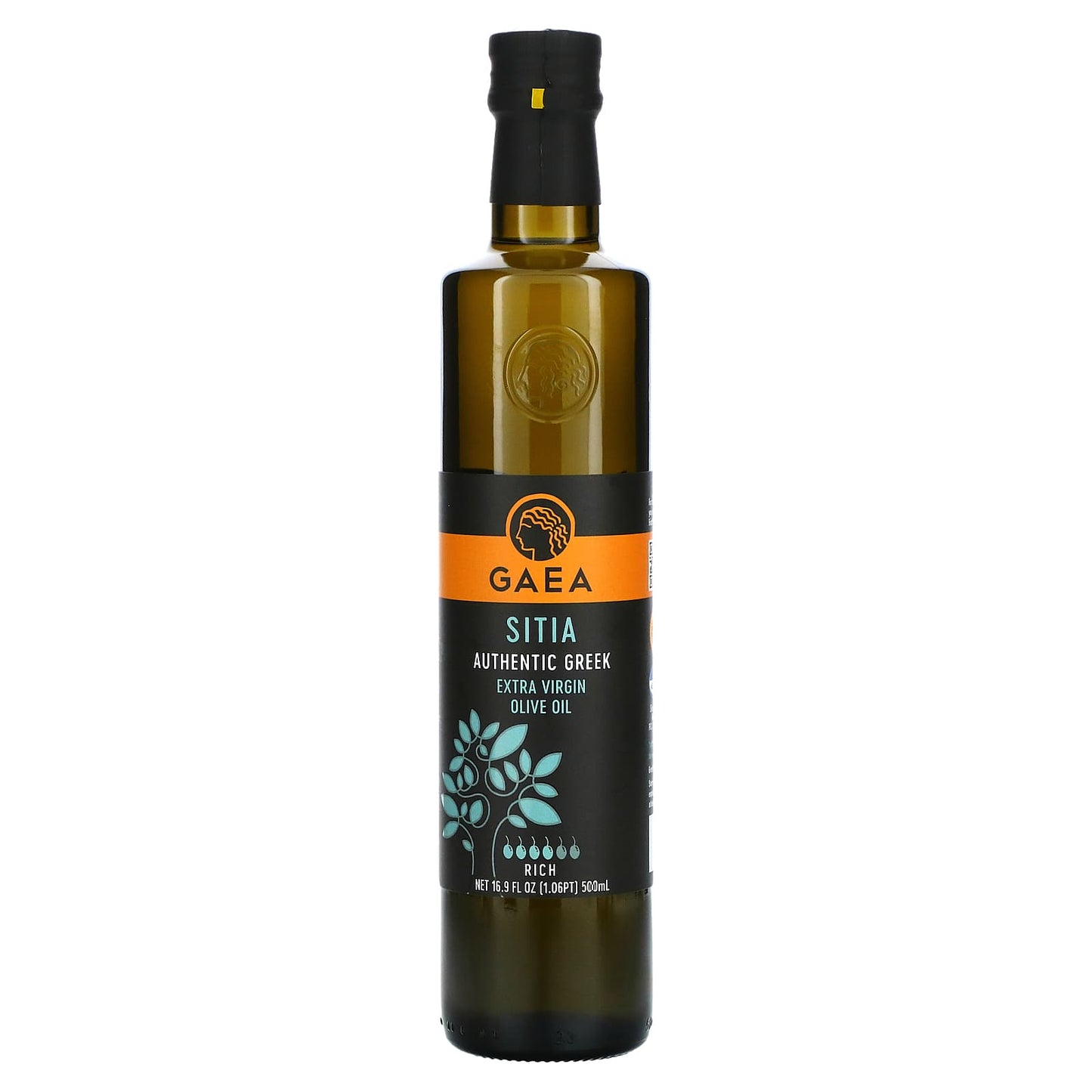 Gaea-Sitia Extra Virgin Olive Oil-Rich-16.9 fl oz (500 ml)