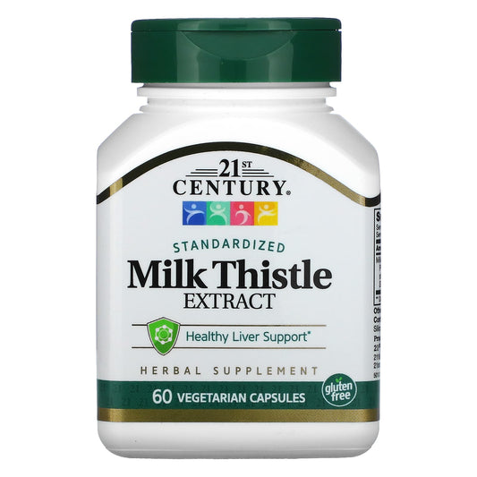 21st Century-Standardized Milk Thistle Extract-60 Vegetarian Capsules