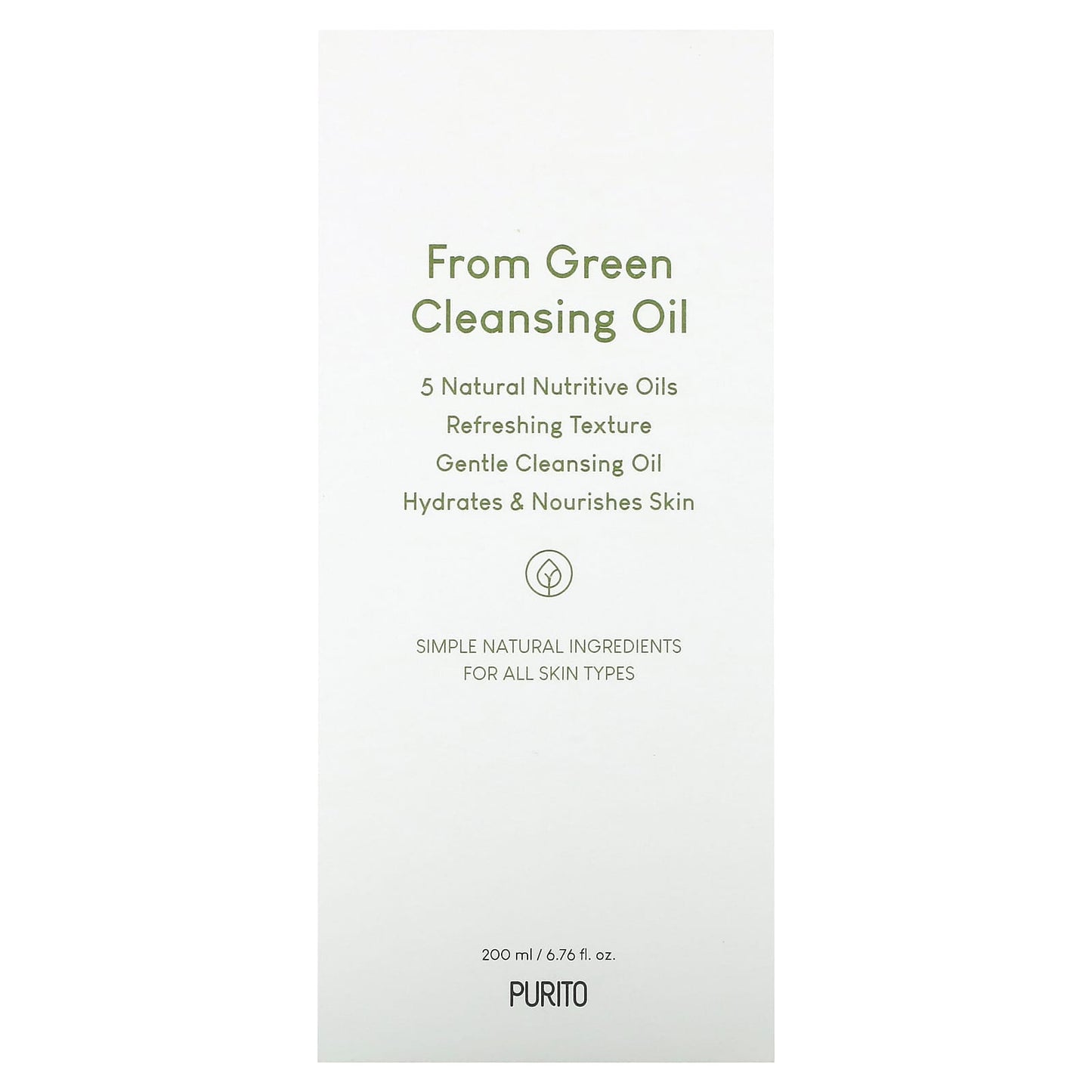 Purito, From Green Cleansing Oil, 6.76 fl oz (200 ml)