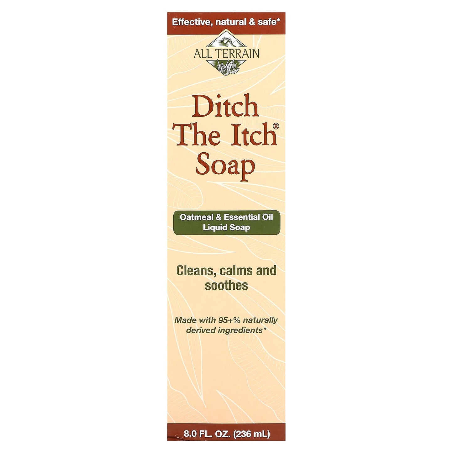 All Terrain, Ditch the Itch Soap, Oatmeal & Essential Oil Liquid Soap, 8 fl oz (236 ml)