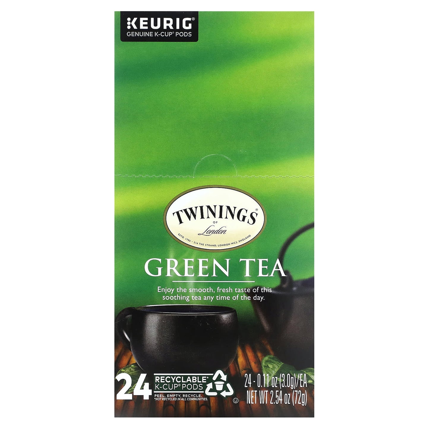 Twinings-Green Tea-24 Cups-0.11 oz (3 g) Each