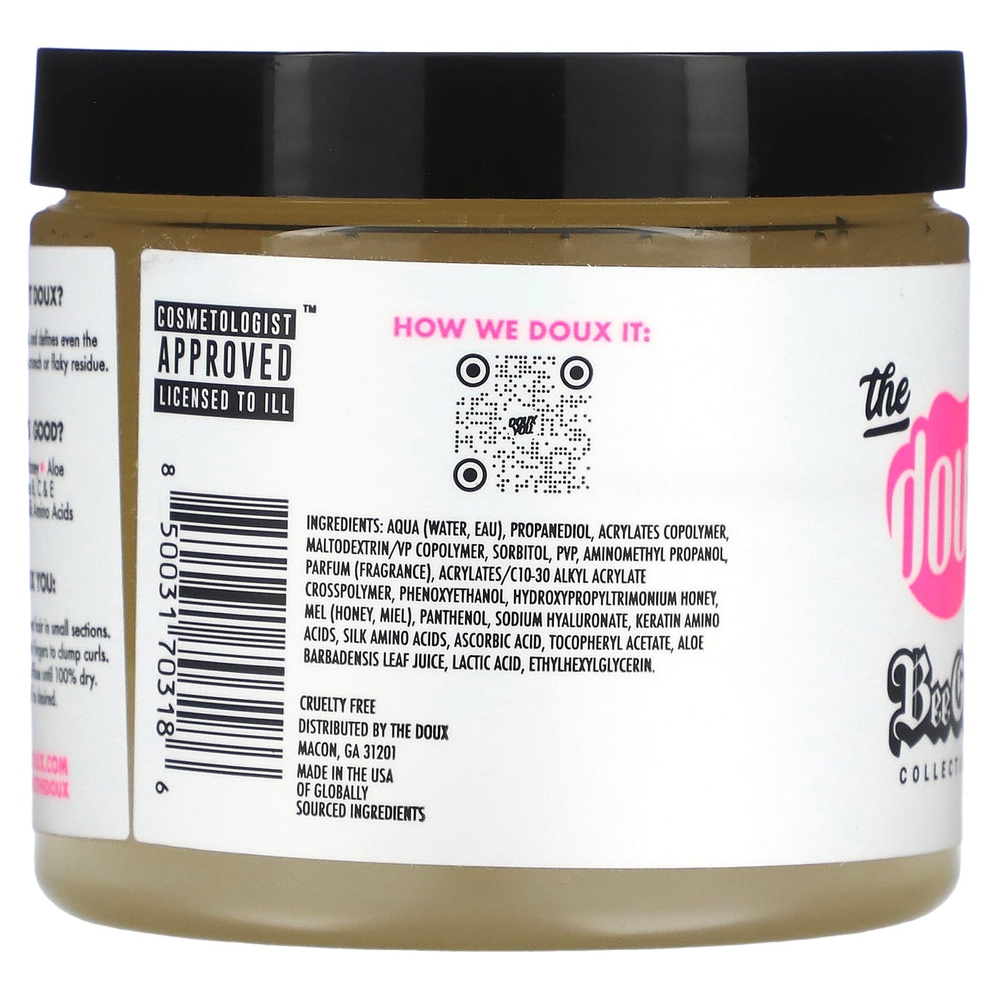 The Doux, Super-Charged Honey Curl Custard, 16 fl oz (454 g)