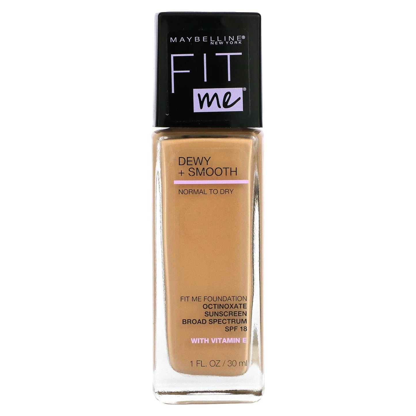 Maybelline-Fit Me-Dewy + Smooth Foundation-125 Nude Beige-1 fl oz (30 ml)