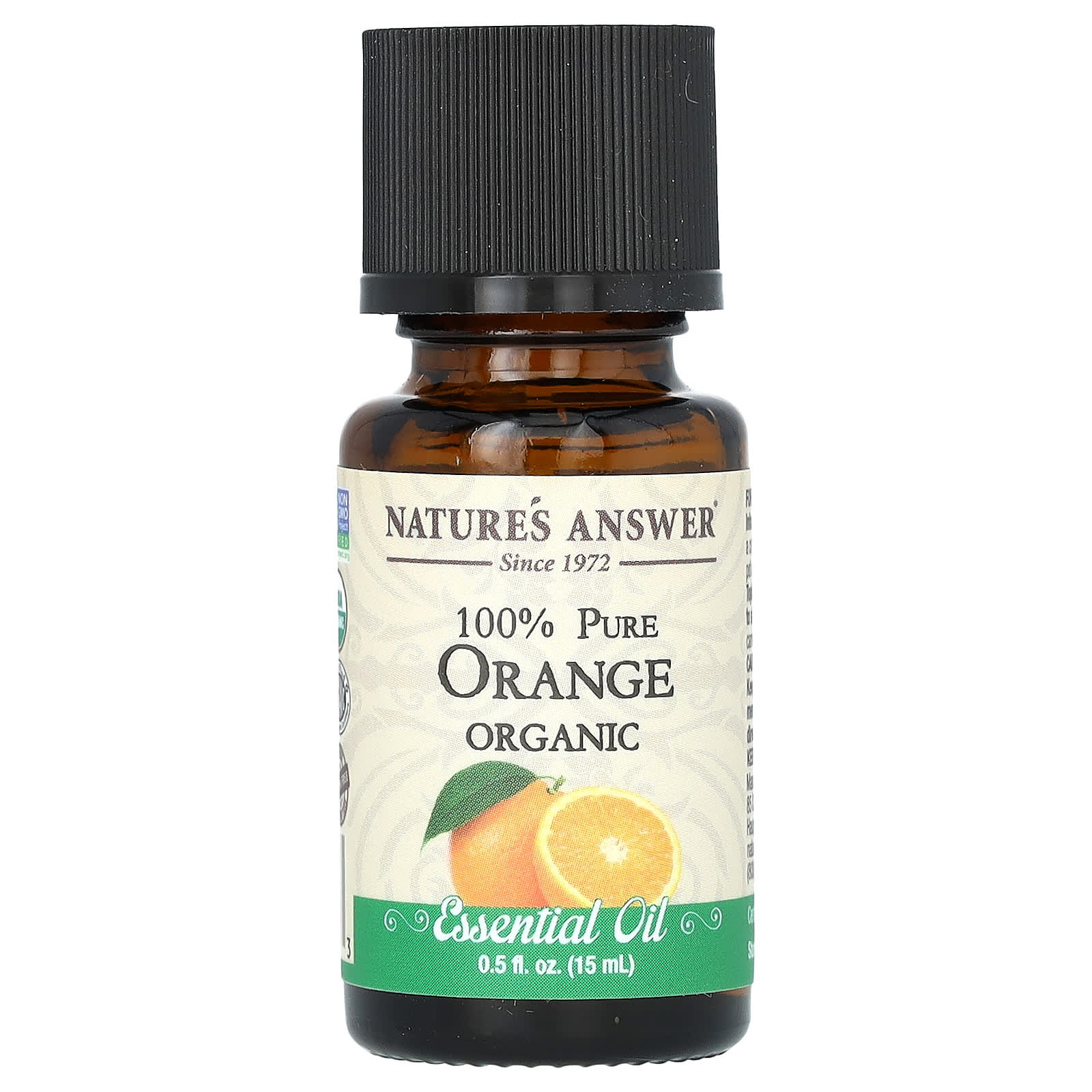 Nature's Answer-100% Pure Organic Essential Oil-Orange-0.5 fl oz (15 ml)