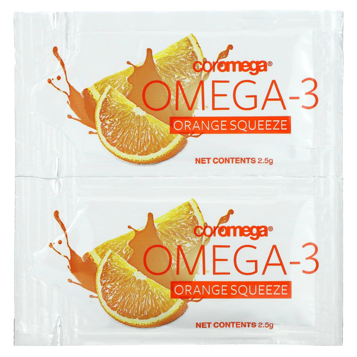 Coromega, Omega-3, Orange Squeeze, 120 Packets, (2.5 g) Each