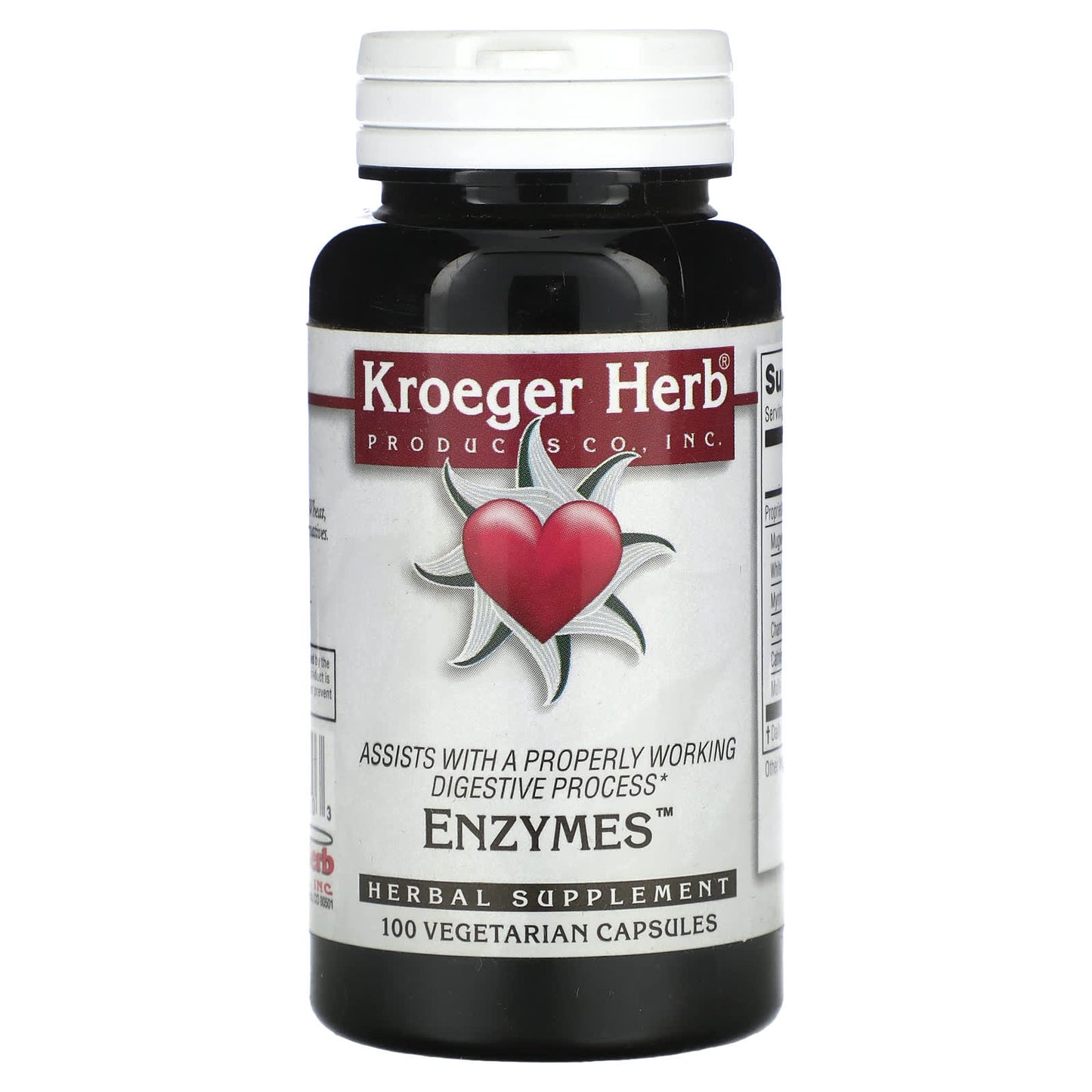 Kroeger Herb Co-Enzymes-100 Vegetarian Capsules