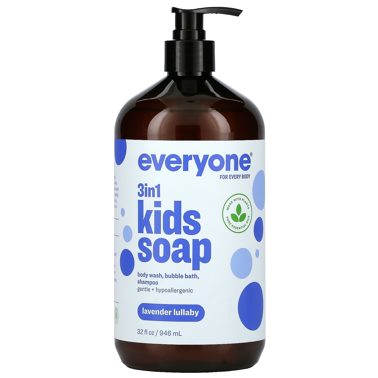 Everyone-3 in 1 Kids Soap-Lavender Lullaby-32 fl oz (946 ml)