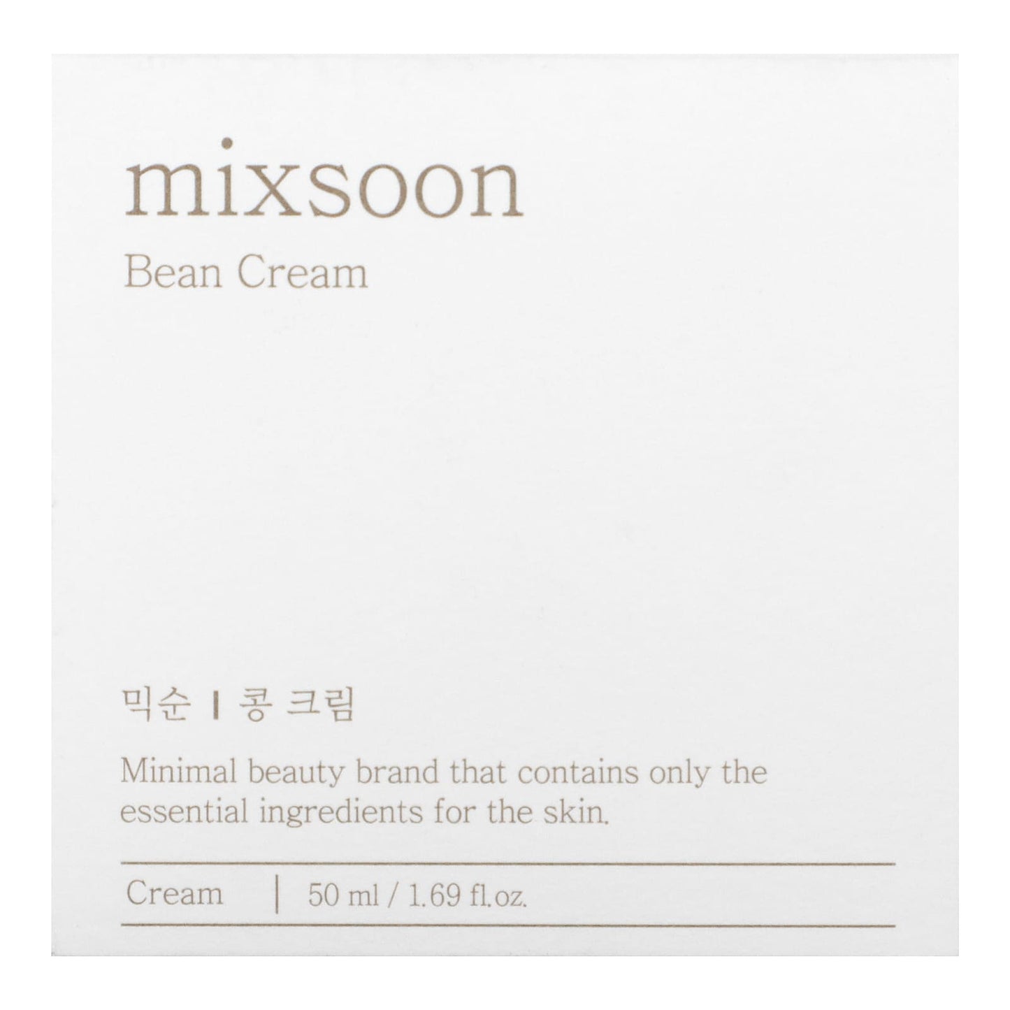 Mixsoon, Bean Cream , 1.69 fl oz (50 ml)