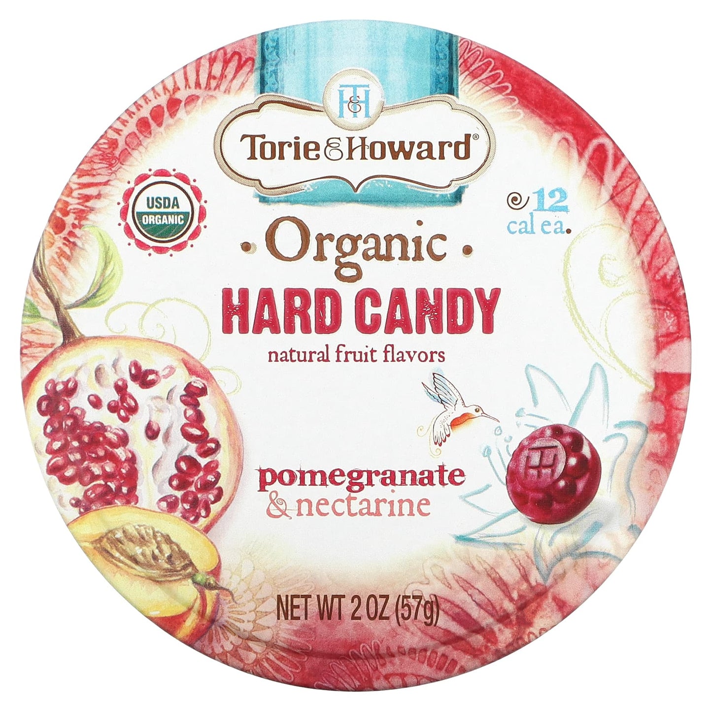 Torie & Howard-Organic Hard Candy-Pomegranate & Nectarine-2 oz (57 g)