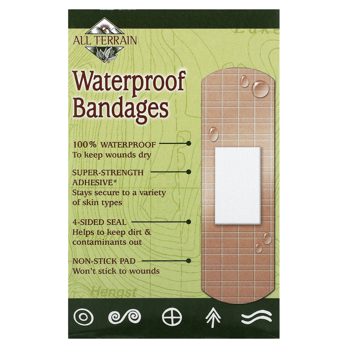 All Terrain, Waterproof Bandages, 20 Bandages