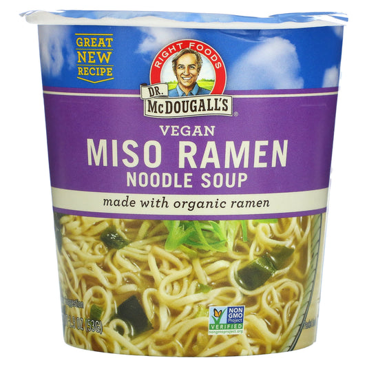 Dr. McDougall's-Vegan Miso Ramen Noodle Soup-1.9 oz (53 g)