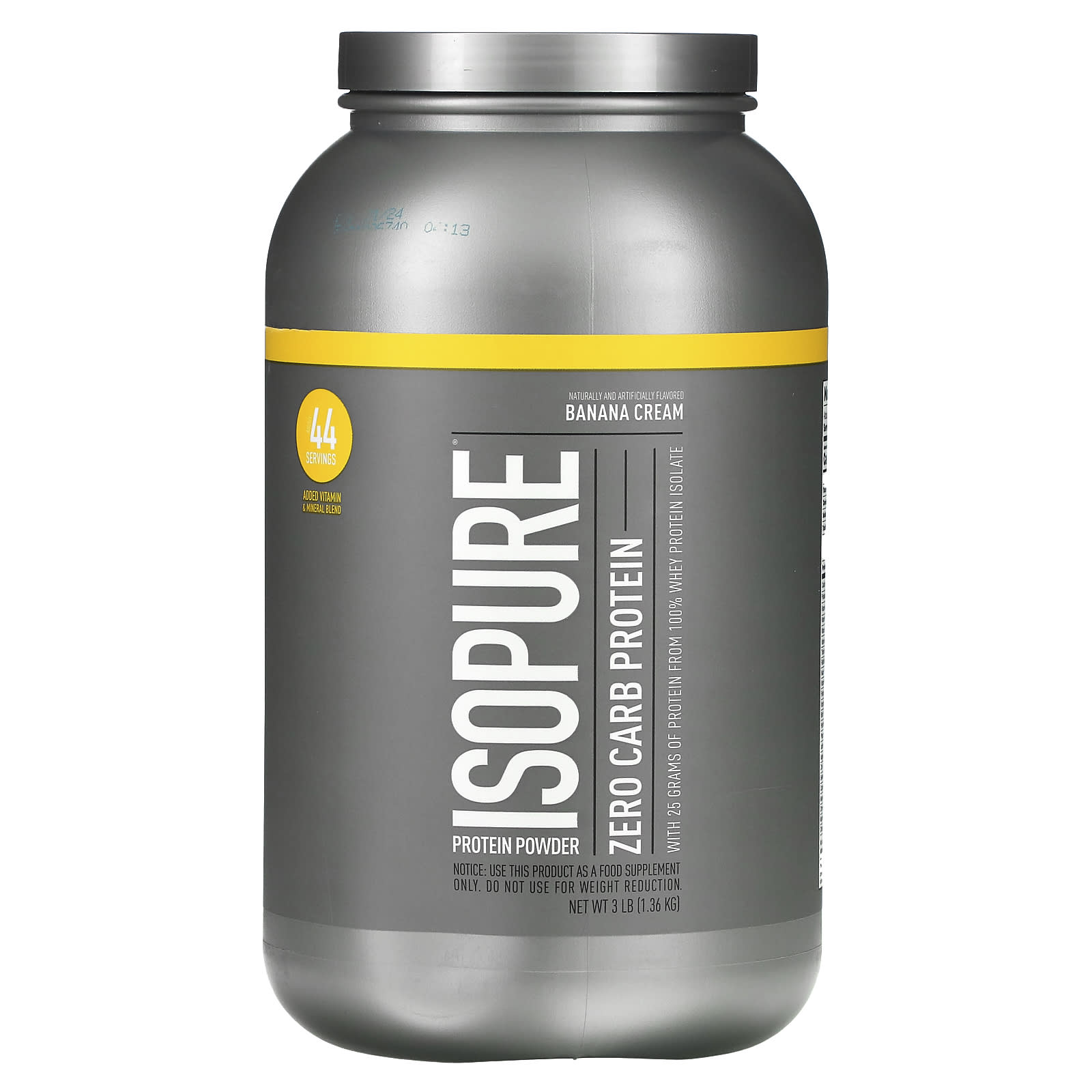 Isopure-Zero Carb Protein Powder-Banana Cream-3 lbs (1.36 kg)