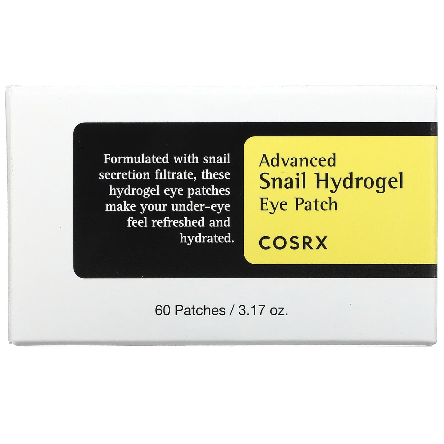 CosRx, Advanced Snail Hydrogel Eye Patch, 60 Patches, 3.17 oz  (90 g)