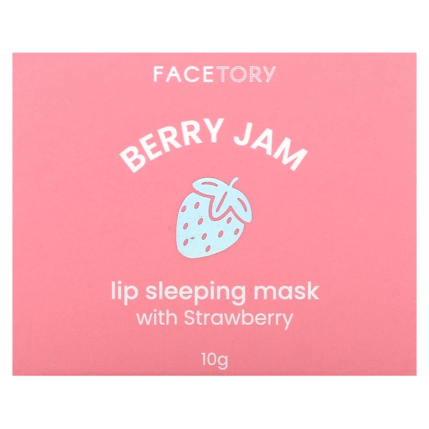 FaceTory, Berry Jam Lip Sleeping Beauty Mask, Strawberry, 10 g