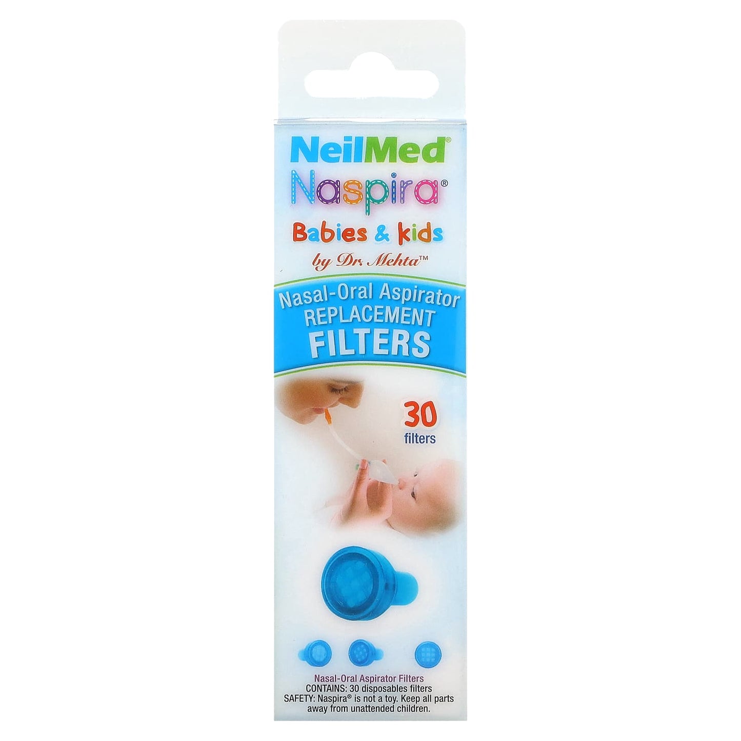 NeilMed-Babies & Kids-Naspira Nasal-Oral Aspirator-Replacement Filters-30 Filters