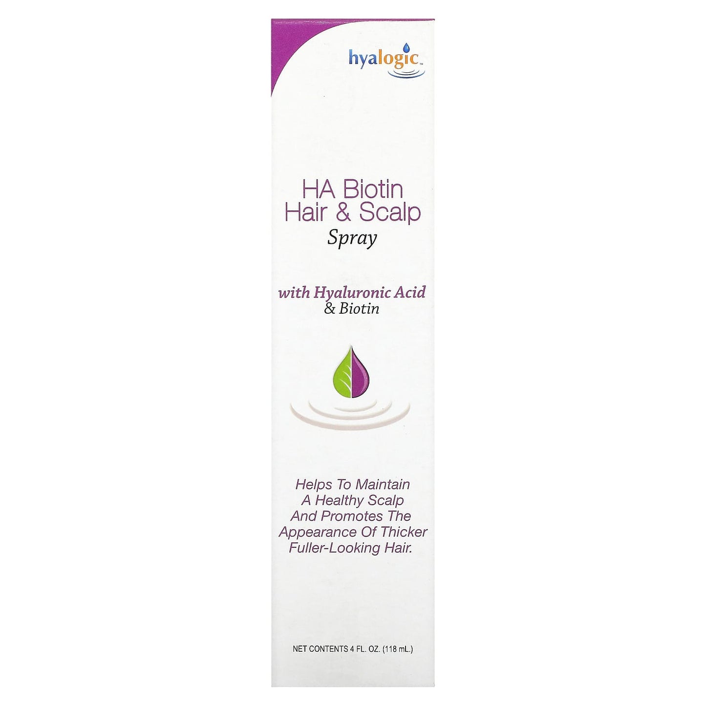 Hyalogic, HA Biotin Hair & Scalp Spray, 4 fl oz (118 ml)