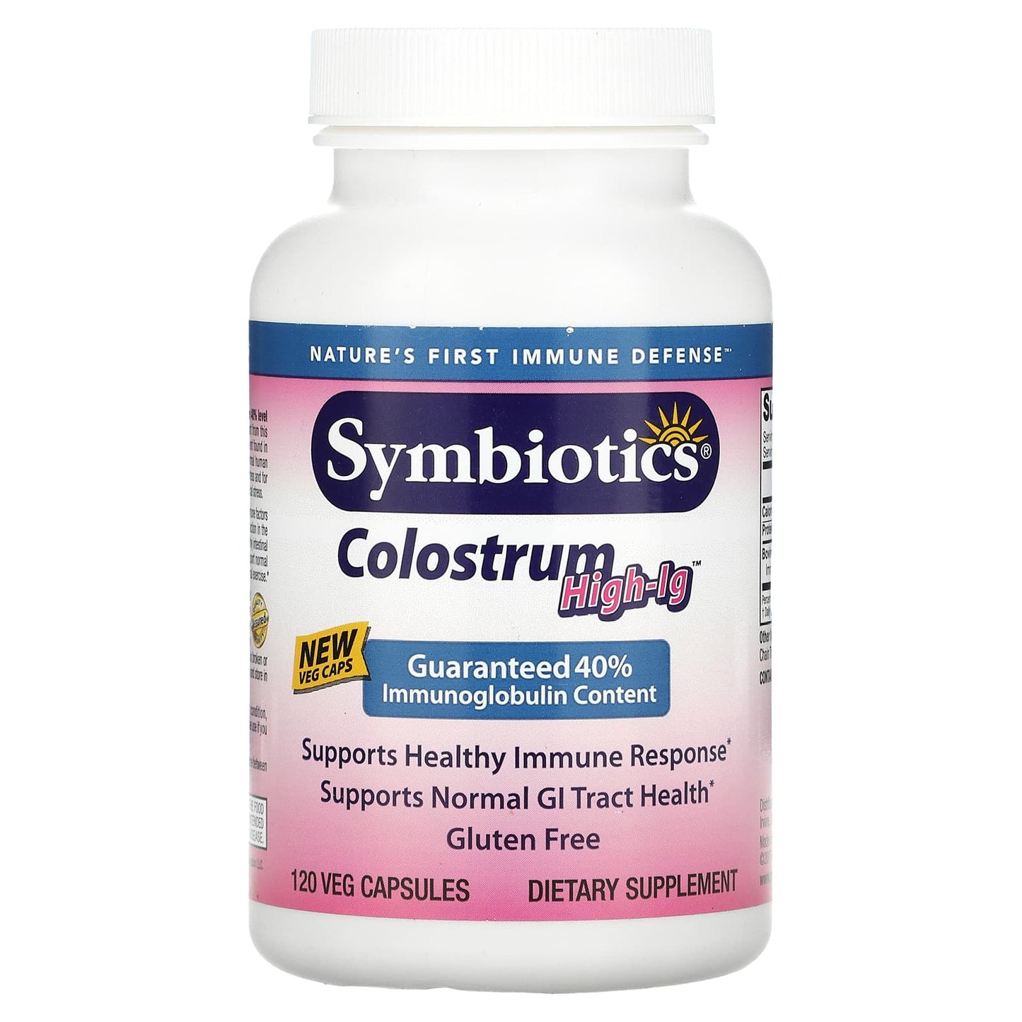 Symbiotics-Colostrum High-IG-120 Veg Capsules