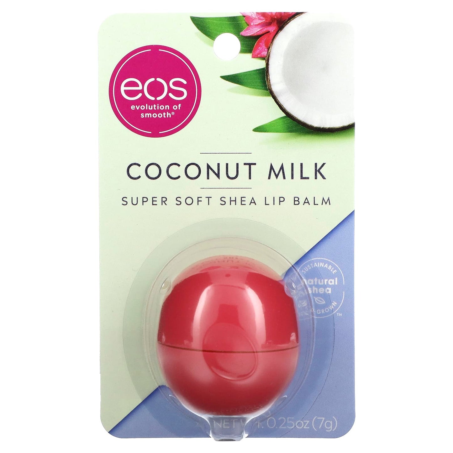 EOS, Super Soft Shea Lip Balm, Coconut Milk, 0.25 oz (7 g)