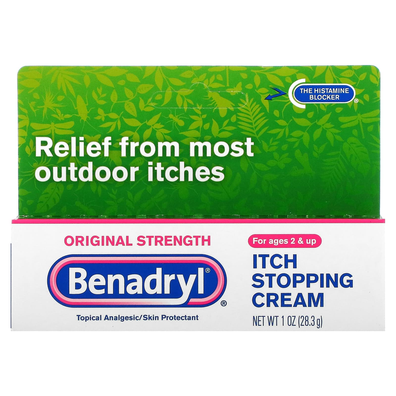 Benadryl-Original Strength-Itch Stopping Cream-Ages 2+-1 oz (28.3 g)