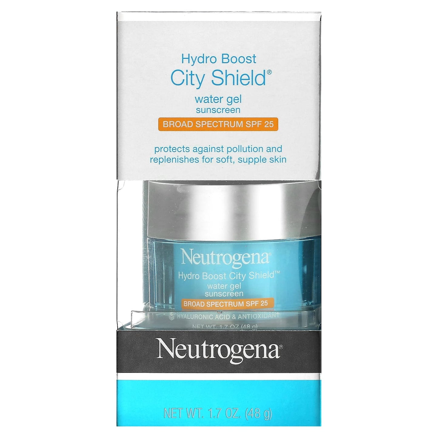 Neutrogena, Hydro Boost City Shield, Water Gel Sunscreen, SPF 25, 1.7 oz (48 g)