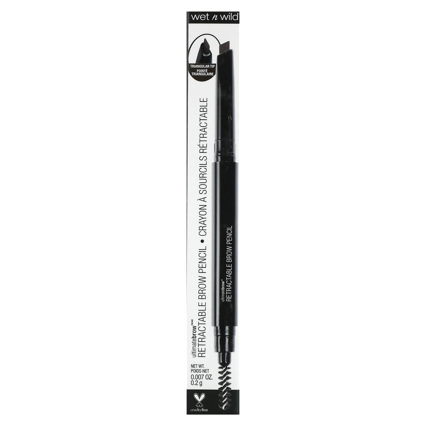 wet n wild, Ultimate Brow, Retractable Brow Pencil, Medium Brown, 0.007 oz (0.2 g)