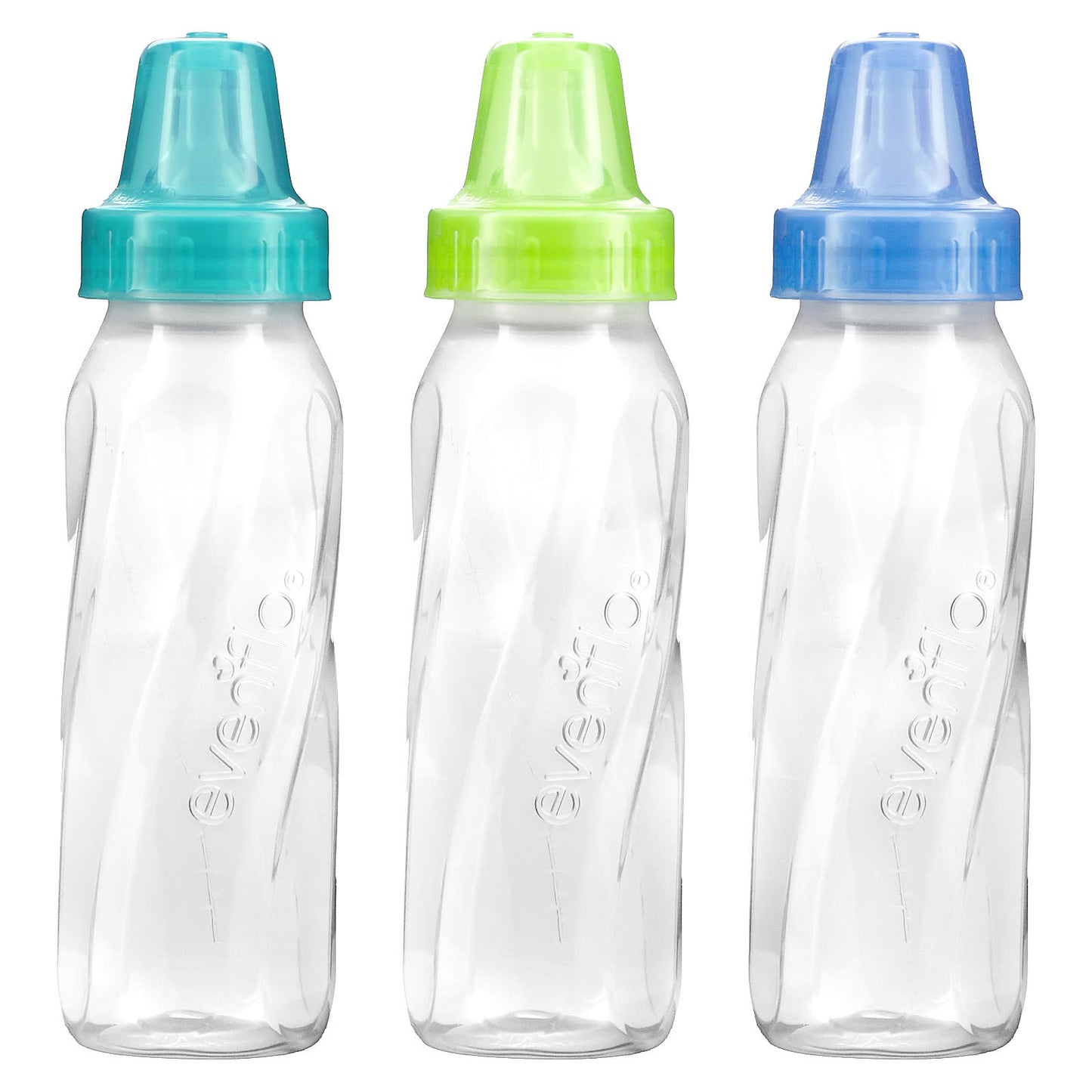 Evenflo Feeding, Classic Bottles, Standard, 0+ Months, Slow Flow, 3 Bottles, 8 oz (240 ml) Each