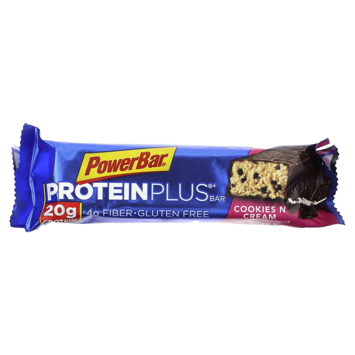 PowerBar, Protein Plus Bar, Cookies N Cream, 15 Bars, 2.15 oz (61 g) Each