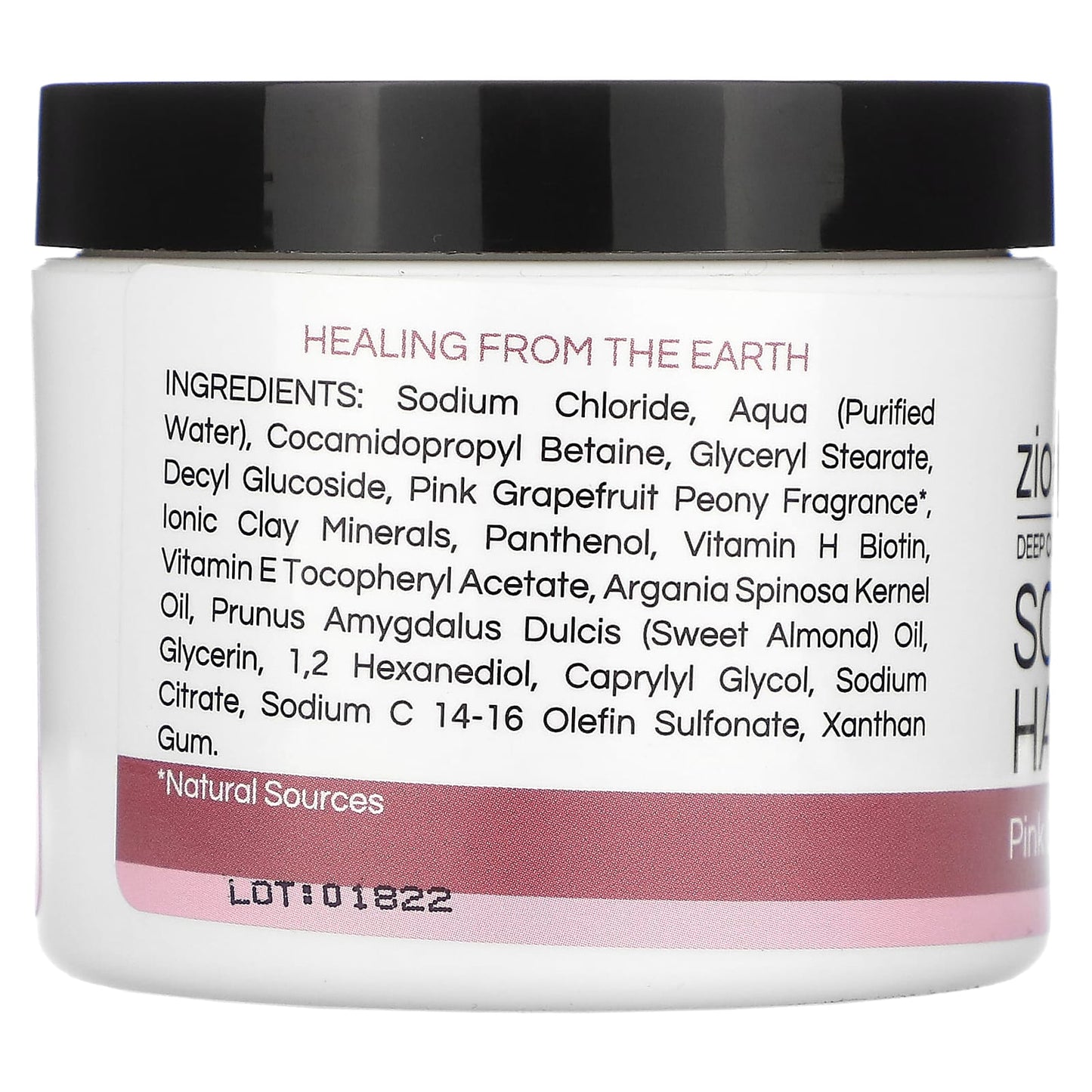 Zion Health, Scalp & Hair Scrub with Biotin, Pink Grapefruit Peony, 4 oz (113 g)