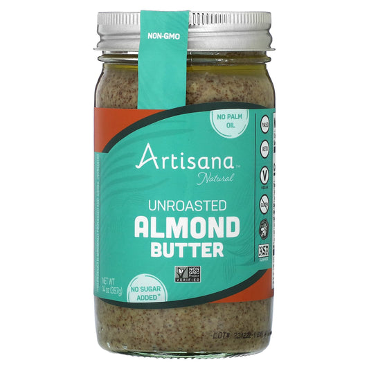 Artisana-Natural-Unroasted Almond Butter-14 oz (397 g)