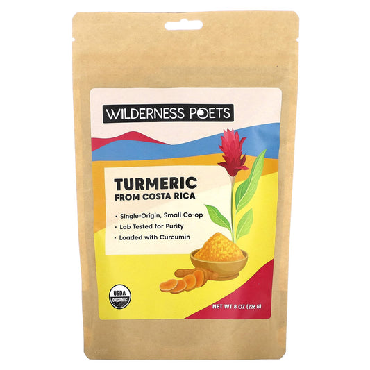 Wilderness Poets-Organic Turmeric From Costa Rica-8 oz (226 g)