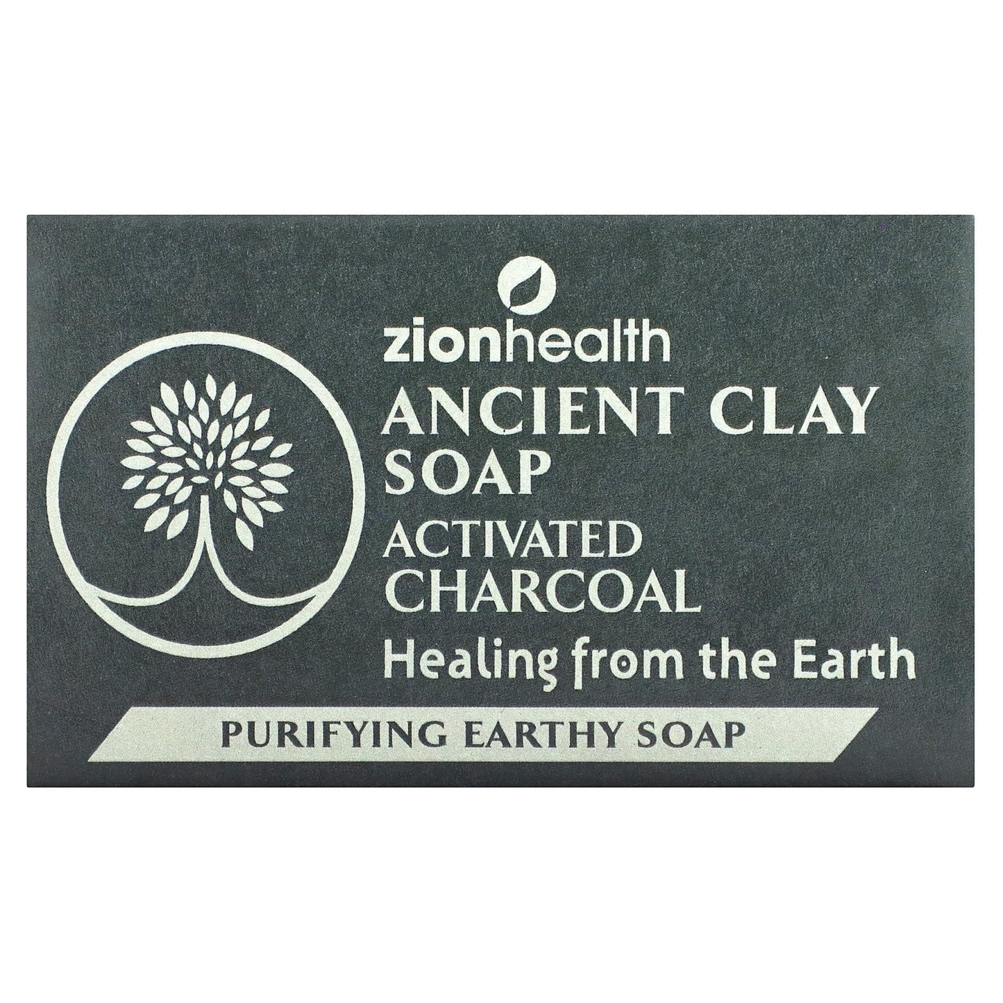 Zion Health-Ancient Clay Soap-Activated Charcoal-6 oz (170 g)