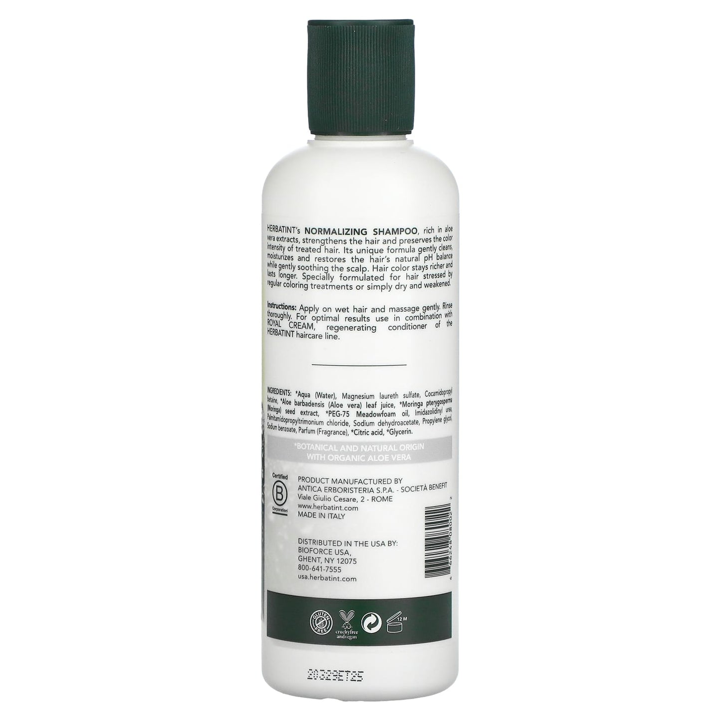 Herbatint, Normalizing Shampoo, Aloe Vera, 8.79 fl oz (260 ml)