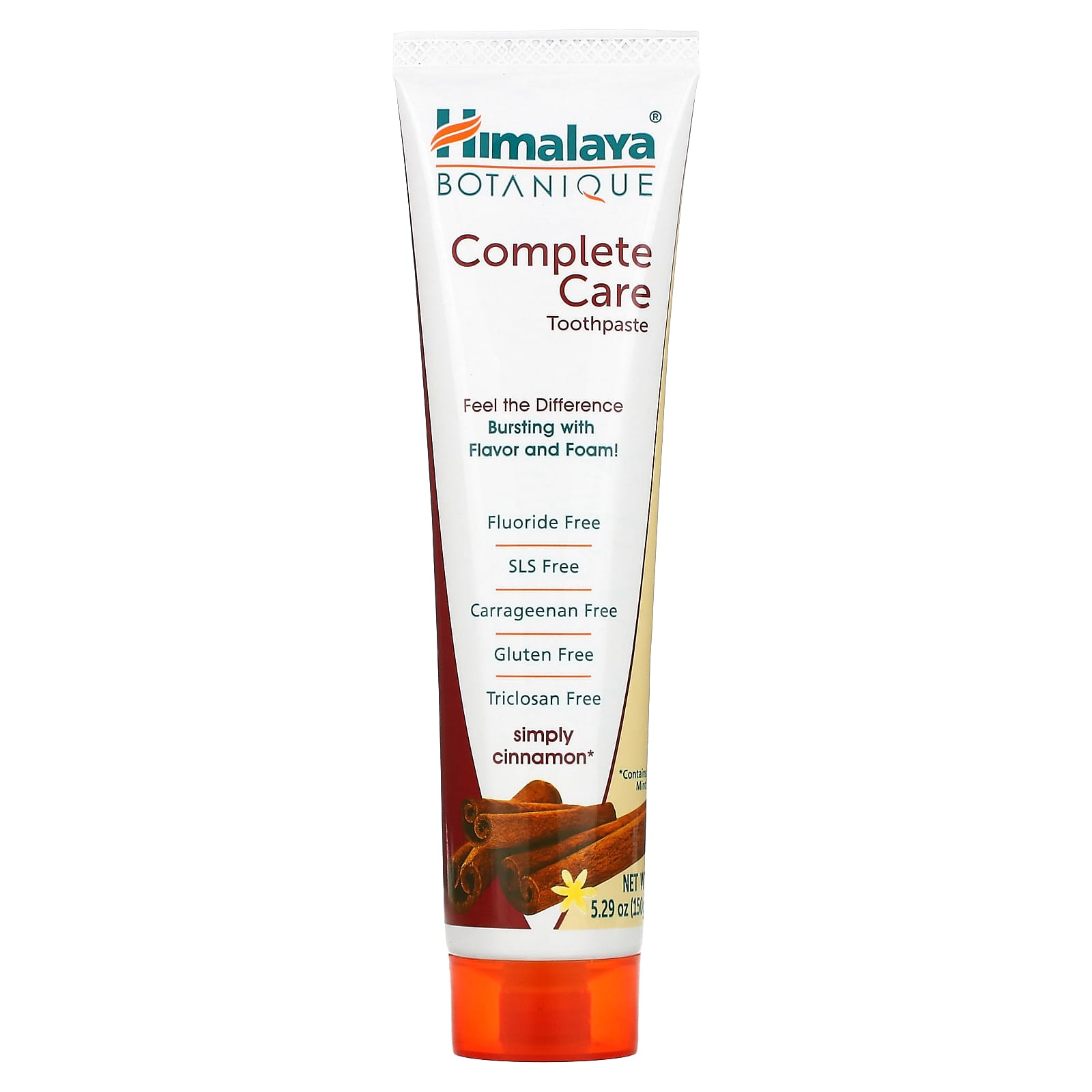 Himalaya-Botanique-Complete Care Toothpaste-Simply Cinnamon-5.29 oz (150 g)