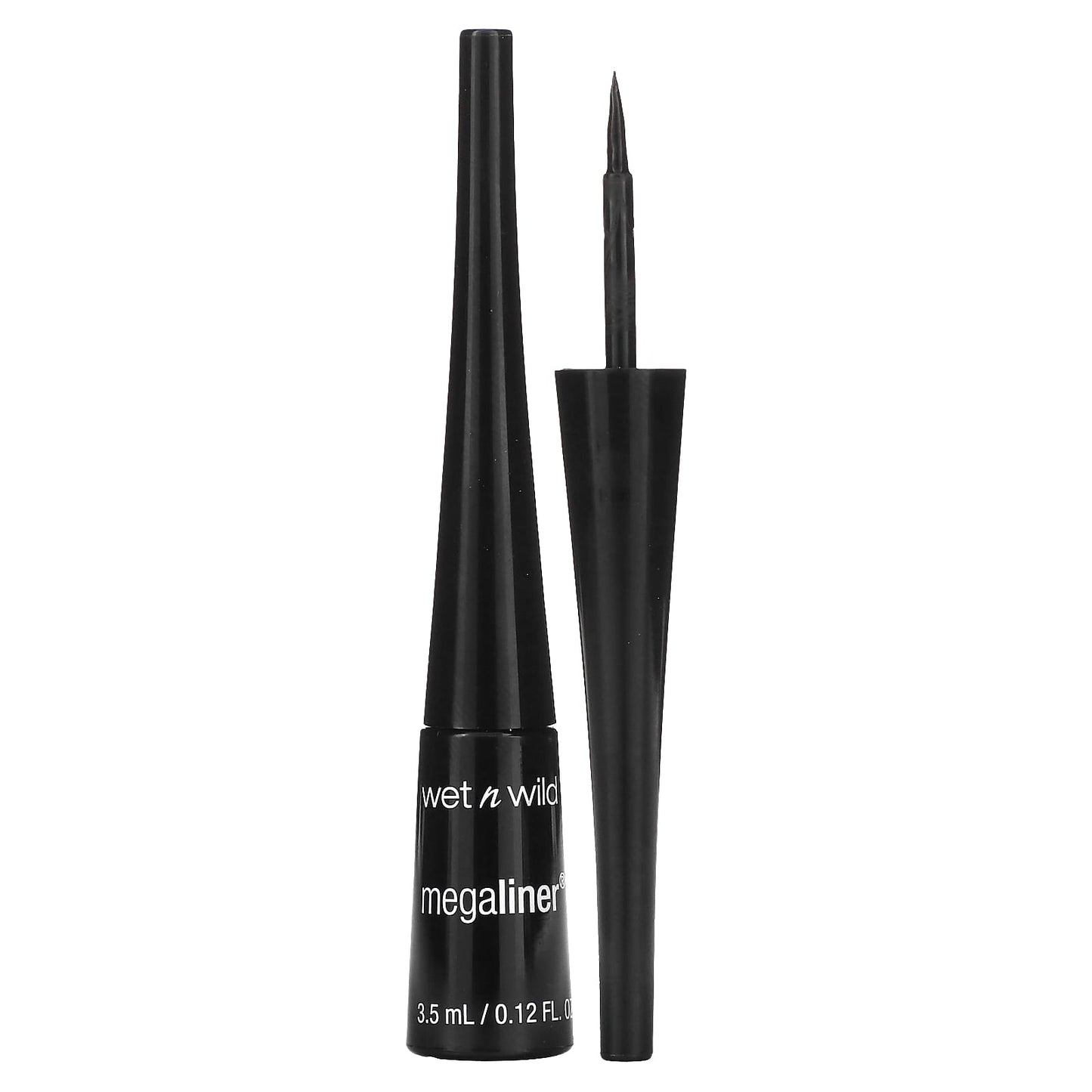 wet n wild-MegaLiner Liquid Eyeliner-Black-0.12 fl oz (3.5 ml)