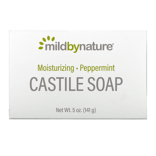 Mild By Nature-Castile Bar Soap-Peppermint-5 oz (141 g)