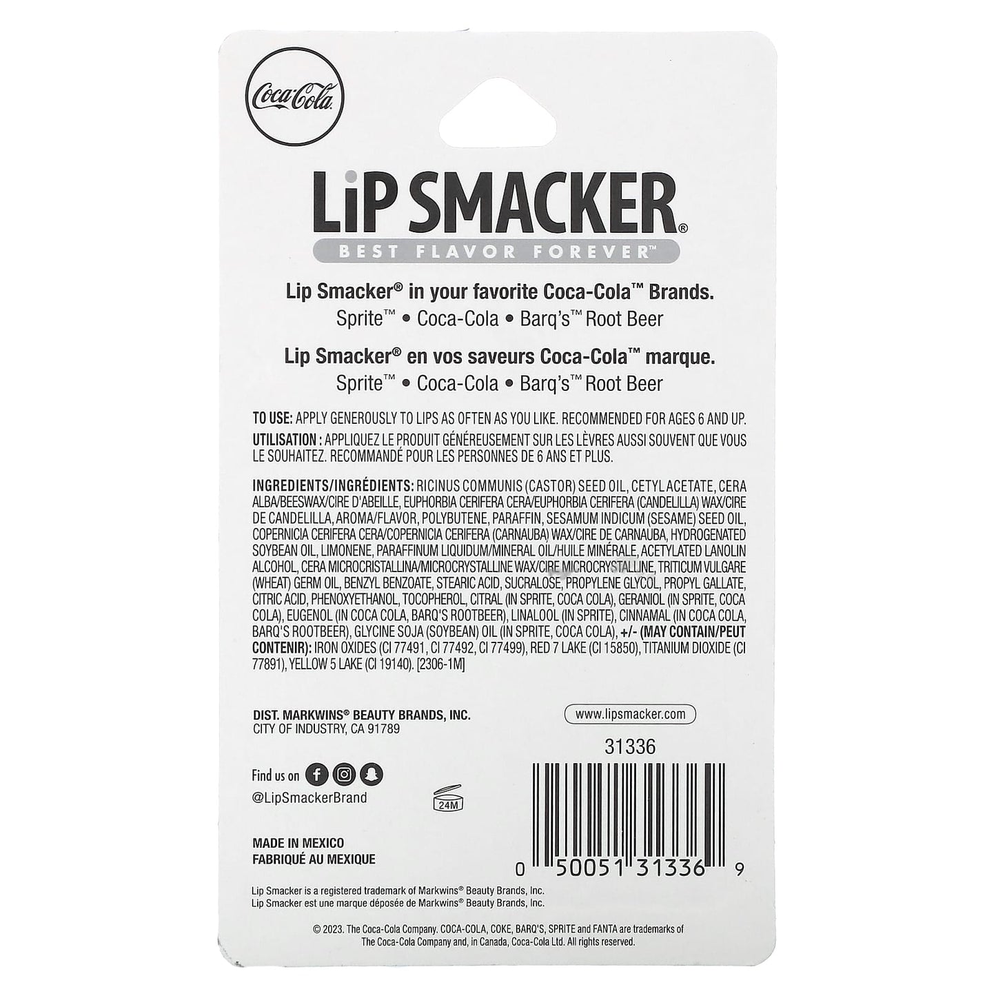 Lip Smacker, Coca Cola, Lip Balm, Trio Pack  , 3 Pack, 0.14 oz (4 g) Each