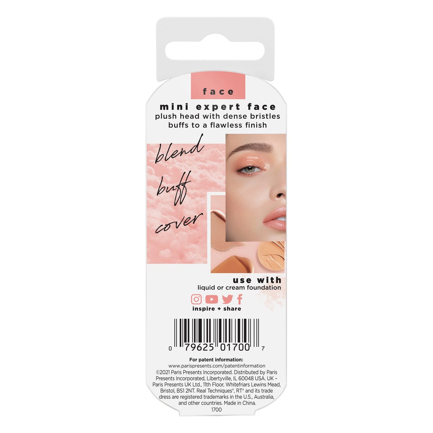 Real Techniques, Mini Expert Face Brush, 1 Brush