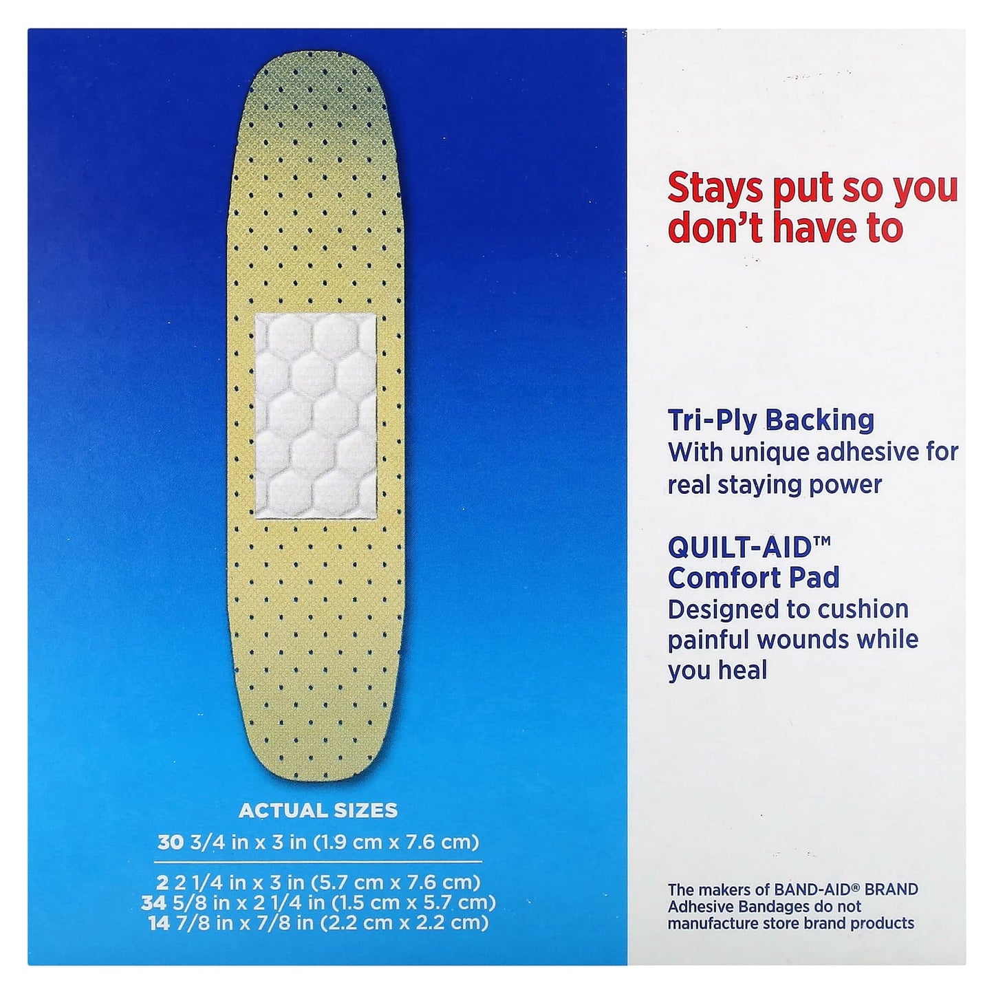 Band Aid, Adhesive Bandages, Tru-Stay, Sheer, Assorted, 80 Assorted Sizes