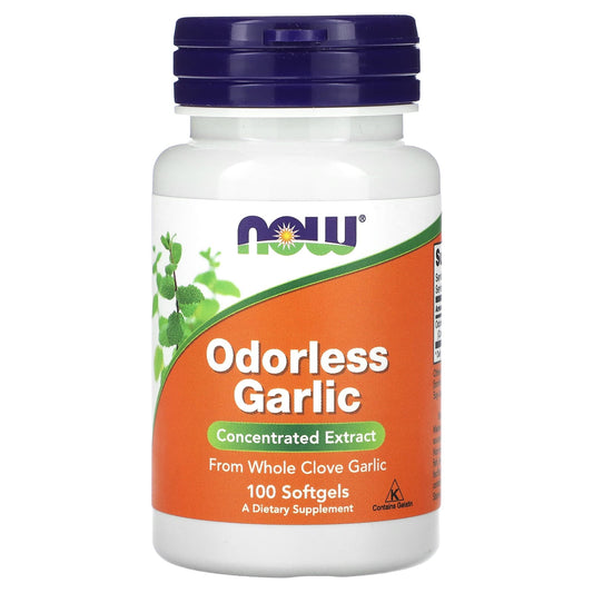 NOW Foods-Odorless Garlic-Concentrated Extract-100 Softgels