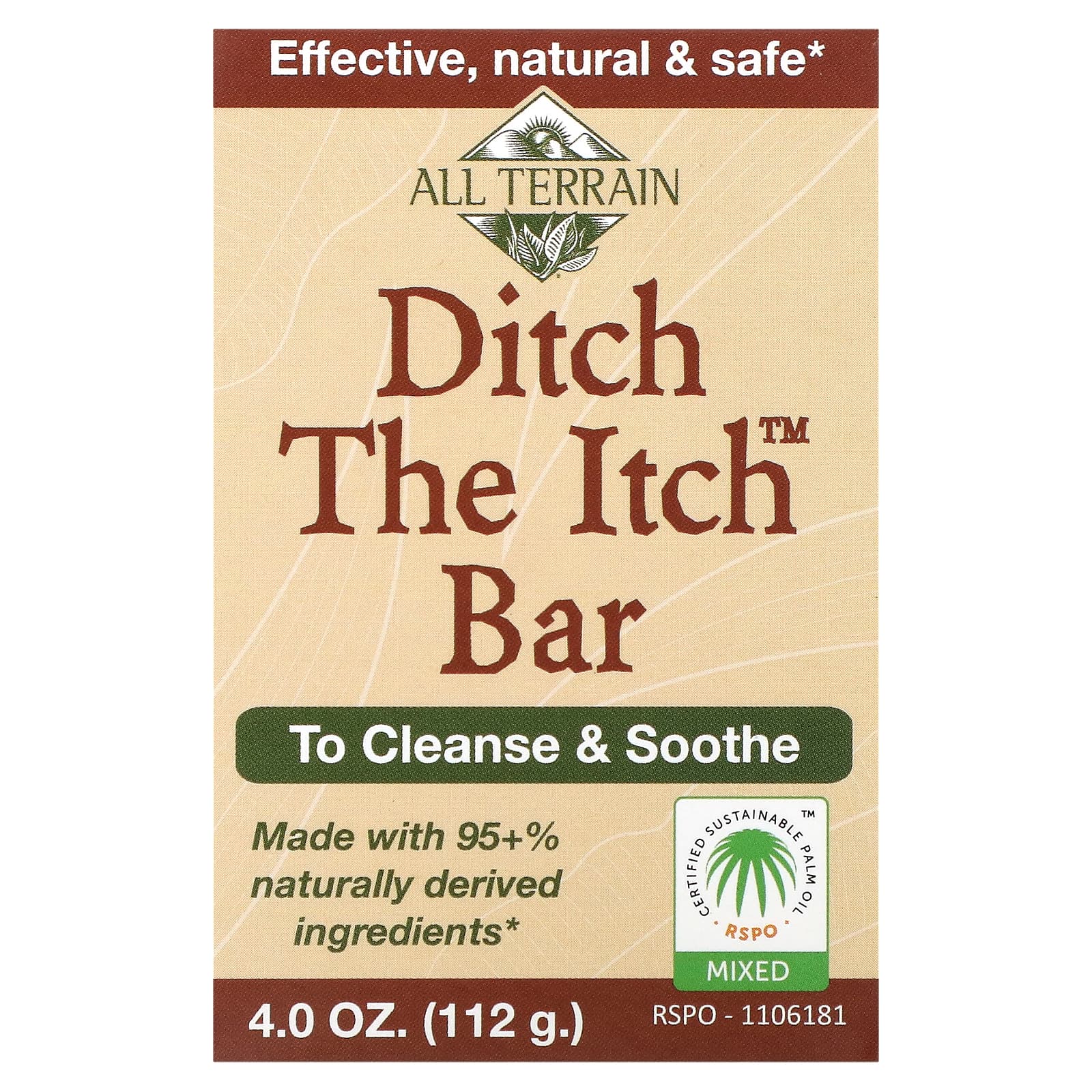 All Terrain-Ditch The Itch Bar Soap-4 oz (112 g)