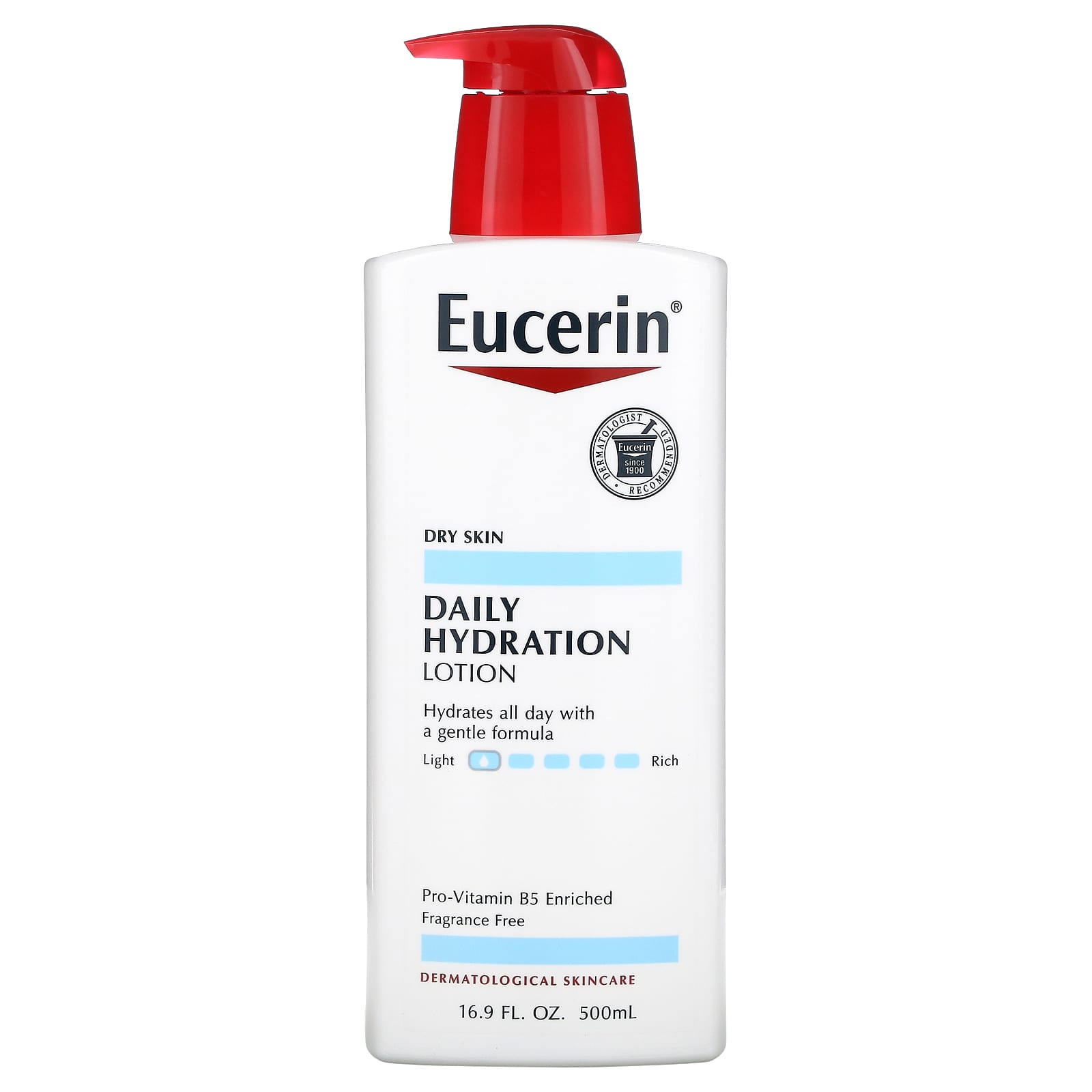 Eucerin-Daily Hydration Lotion-Fragrance Free-16.9 fl oz (500 ml)