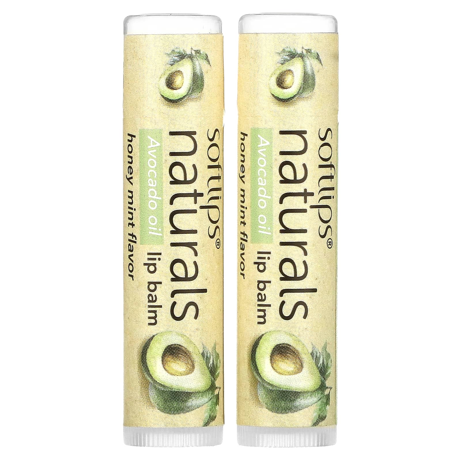 Softlips-Naturals Lip Balm-Honey Mint-2 Sticks-0.15 oz (4.2 g) Each